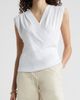 Nordstrom Nordstrom Pleated Faux Wrap Cap Sleeve Top - 1