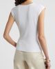 Nordstrom Nordstrom Pleated Faux Wrap Cap Sleeve Top - 3