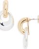 Nordstrom Nordstrom Polished Mixed Metal Frontal Hoop Earrings - 1