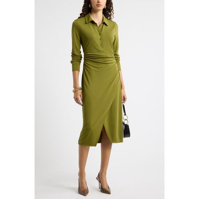 Nordstrom Nordstrom Polo Wrap Midi Dress