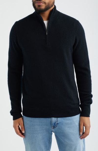 Nordstrom Nordstrom Quarter Zip Cashmere Sweater