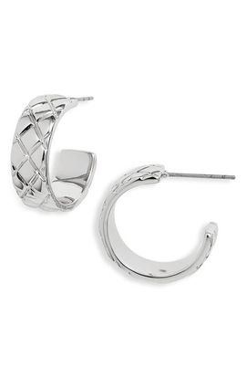 Nordstrom Nordstrom Quilted Hoop Earrings