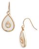 Nordstrom Nordstrom Resin Cubic Zirconia Teardrop Earrings - 1