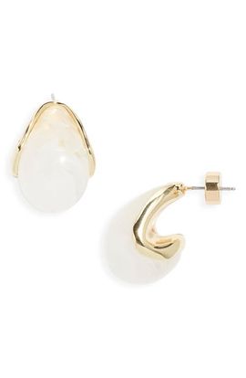 Nordstrom Nordstrom Resin Huggie Hoop Earrings