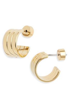 Nordstrom Nordstrom Ribbed Hoop Earrings