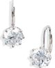 Nordstrom Nordstrom Round Cubic Zirconia Lever Back Earrings - 1