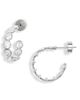 Nordstrom Nordstrom Scalloped Cubic Zirconia Hoop Earrings - 1