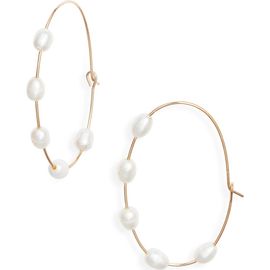 Nordstrom Nordstrom Scattered Freshwater Pearl Hoop Earrings