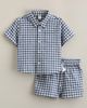 Nordstrom Nordstrom Seersucker Short Sleeve Button-Up Shirt & Drawstring Shorts Set - 1