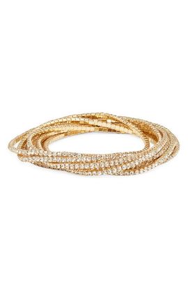 Nordstrom Nordstrom Set of 10 Crystal Stretch Bracelets