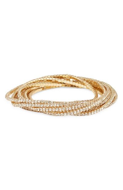 Nordstrom Nordstrom Set of 10 Crystal Stretch Bracelets