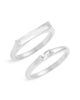 Nordstrom Nordstrom Set of 2 Cubic Zirconia Baguette Rings - 1