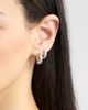Nordstrom Nordstrom Set of 2 Cubic Zirconia Channel Hoop Earrings - 3