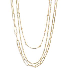 Nordstrom Nordstrom Set of 2 Enamel Dot Chain Layered Necklaces