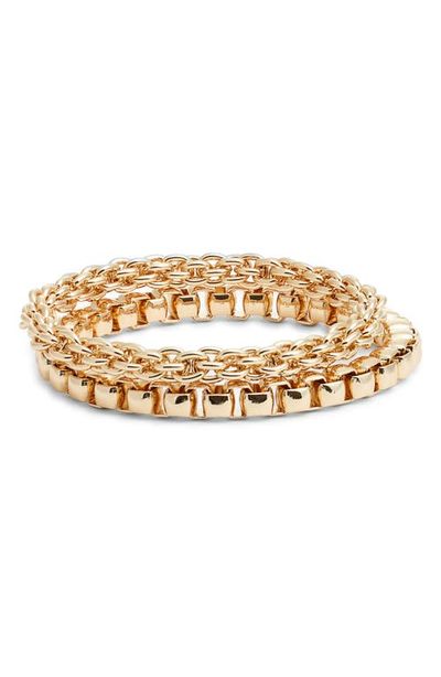 Nordstrom Nordstrom Set of 2 Mixed Chain Bracelets