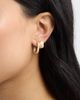 Nordstrom Nordstrom Set of 2 Pavé Cubic Zirconia Hoop Earrings - 3