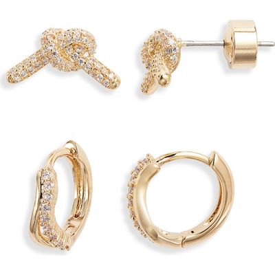 Nordstrom Nordstrom Set of 2 Stud & Huggie Hoop Earrings