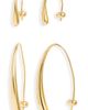 Nordstrom Nordstrom Set of 2 Teardrop Threader Earrings - 1