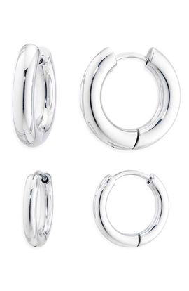 Nordstrom Nordstrom Set of 2 Waterproof Multisize Hoop Earrings