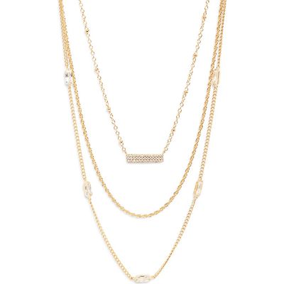 Nordstrom Nordstrom Set of 3 Cubic Zirconia Chain Necklaces