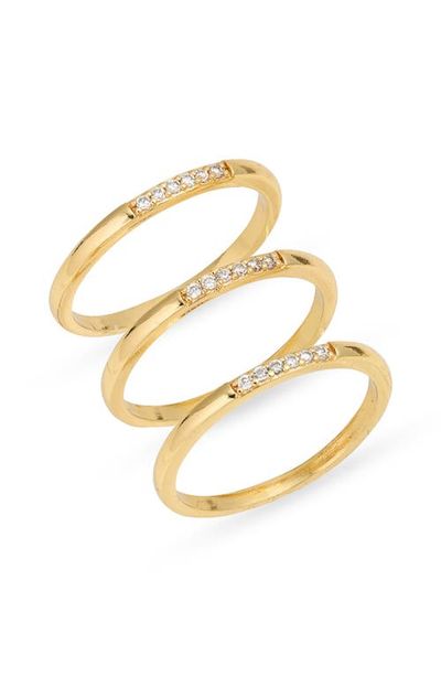 Nordstrom Nordstrom Set of 3 Cubic Zirconia Stack Rings