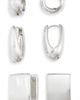Nordstrom Nordstrom Set of 3 Geometric Hoop Earrings - 1