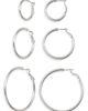 Nordstrom Nordstrom Set of 3 Medium Essential Hoop Earrings - 1
