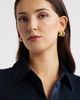 Nordstrom Nordstrom Set of 3 Textured Hoop Earrings - 2