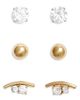 Nordstrom Nordstrom Set of 3 Waterproof Cubic Zirconia Assorted Stud Earrings - 1