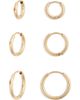 Nordstrom Nordstrom Set of 3 Waterproof Huggie Hoop Earrings - 1