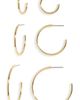 Nordstrom Nordstrom Set of 3 Wire Hoop Earrings - 1