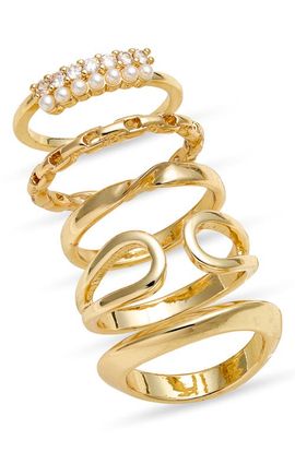 Nordstrom Nordstrom Set of 5 Assorted Stacking Rings