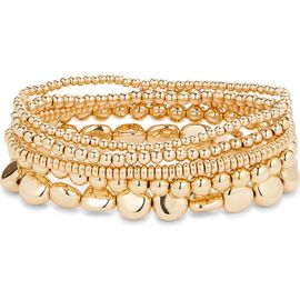 Nordstrom Nordstrom Set of 5 Beaded Stretch Bracelets