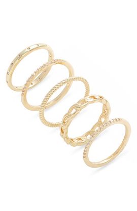 Nordstrom Nordstrom Set of 5 Stackable Rings