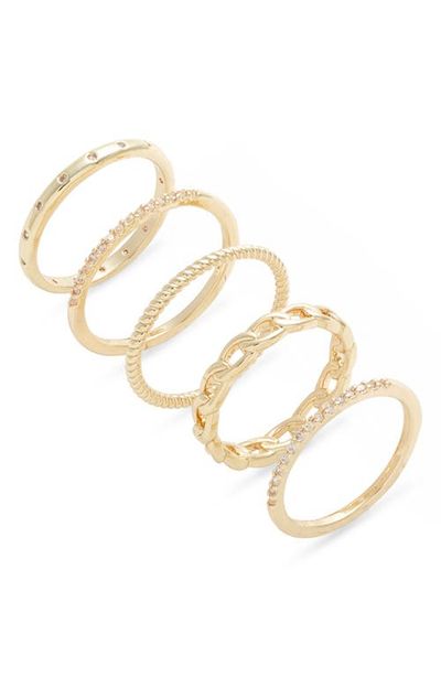 Nordstrom Nordstrom Set of 5 Stackable Rings