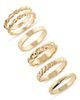 Nordstrom Nordstrom Set of 5 Twist Stacking Rings - 1