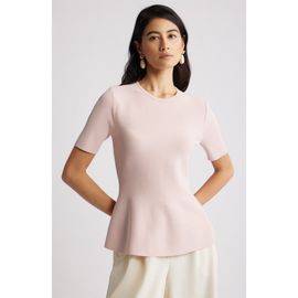 Nordstrom Nordstrom Short Sleeve Peplum Sweater