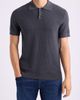 Nordstrom Nordstrom Short Sleeve Ribbed Cotton & Cashmere Polo Sweater - 1