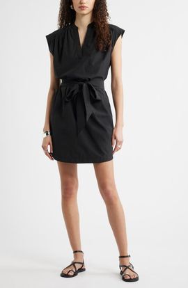 Nordstrom Nordstrom Sleeveless Belted Minidress