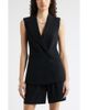 Nordstrom Nordstrom Sleeveless Crepe Blazer - 1