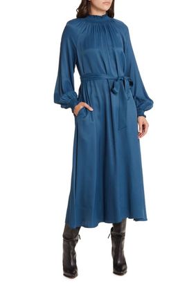 Nordstrom Nordstrom Smocked Neck Long Sleeve Dress