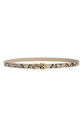 Nordstrom Nordstrom Snakeskin Print Faux Leather Belt