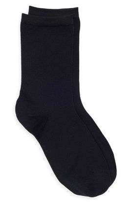 Nordstrom Nordstrom Solid Flat Knit Dress Socks