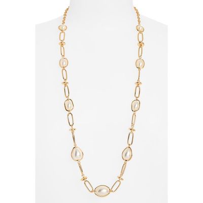 Nordstrom Nordstrom Stationary Imitation Pearl Long Necklace