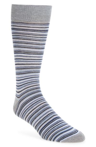 Nordstrom Nordstrom Stripe Cotton Blend Dress Socks