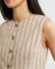 Nordstrom Nordstrom Stripe Linen Blend Vest - 5