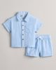 Nordstrom Nordstrom Stripe Short Sleeve Cotton Button-Up Shirt & Shorts Set - 1