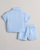 Nordstrom Nordstrom Stripe Short Sleeve Cotton Button-Up Shirt & Shorts Set - 2