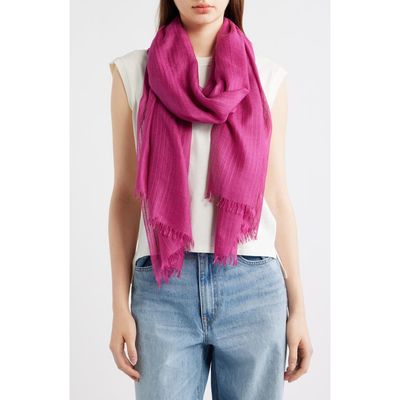 Nordstrom Nordstrom Striped Silk & Cashmere Scarf