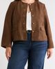 Nordstrom Nordstrom Suede Crop Button Front Jacket - 1
